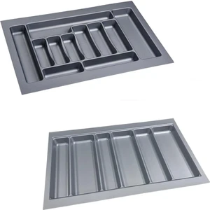 Çekmece Içi Kaşıklık ve Kepçelik 2 Li Set 75 x 49 cm Gri