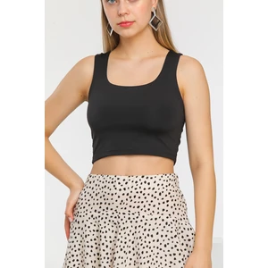 Siyah Crop Büstiyer