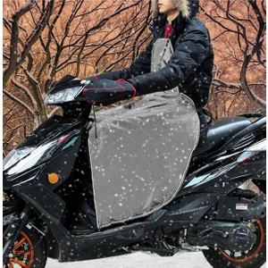 Scooter Diz Koruma Örtüsü Yağmur Soğuk Rüzgar Önleyici  Rüzgarlık Motorsiklet Dizlik Gri