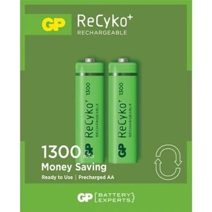 Gp 2'li Recyko 1300 Serisi Nimh Aa Kalem Boy Şarjlı Pil