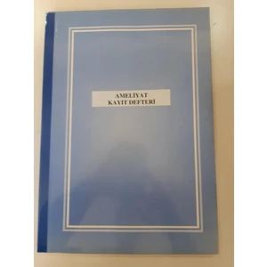 Kültür Matbaası Ameliyat Defteri 400 Sayfa