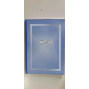 Kültür Matbaası Teftiş Denetleme Defteri 200 Sayfa