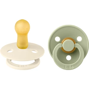 Colour Ikili Kauçuk Emzik-Ivory/sage Size 2