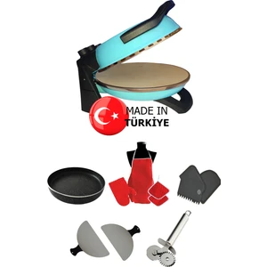 Erato Taşfırınım Doğal Taş Tabanlı Pizza Makinesi Taş Fırın Seti Hediyeli