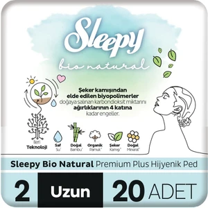 Bio Natural Premium Plus Hijyenik Ped Uzun 20 Adet Ped