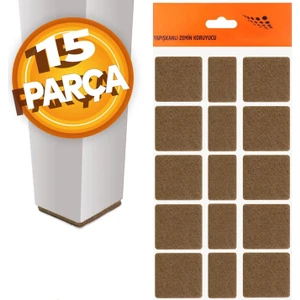 Masa Sandalye Zemin Koruyucu Keçe Yapışkanlı 40 mm (15'li Paket)