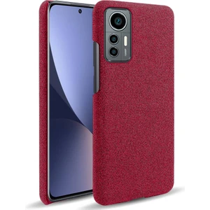 Lr Joyful  12 Lite İçin Kumaş Telefon Kılıfı - Kırmızı (Yurt Dışından)