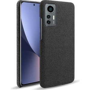 Lr Joyful  12 Lite İçin Kumaş Telefon Kılıfı - Siyah (Yurt Dışından)