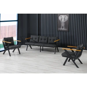 3+1+1 Zeta Bahçe Takımı, Balkon, Bahçe, Cafe Mobilyası, Süngerli Metal Çay Seti