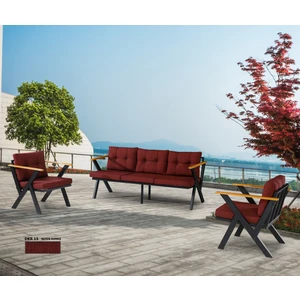 3+1+1 Zeta Bahçe Takımı, Balkon, Bahçe, Cafe Mobilyası, Süngerli Metal Çay Seti