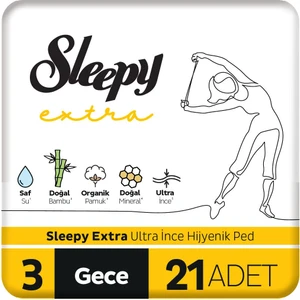 Extra Ultra Ince Hijyenik Ped Gece 21 Adet Ped