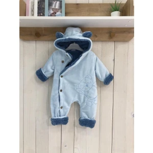 Mother Wings Içi Tüylü Ayıcıklı Pofuduk Bebek Tulumu Soft Hello Bear