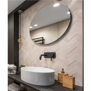 Toprak Dekor 80*60 Elips Dekoratif Ayna Banyo Aynası Makyaj Aynası Kuaför Aynası