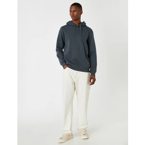 Basic Kapşonlu Sweatshirt