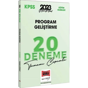 Yargı Yayınevi KPSS 2023 Eğitim Bilimleri Program Geliştirme Tamamı Çözümlü 20 Deneme Mesleki Hazırlık
