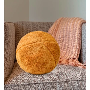 Dekoratif Peluş Top Kırlent Yastık 