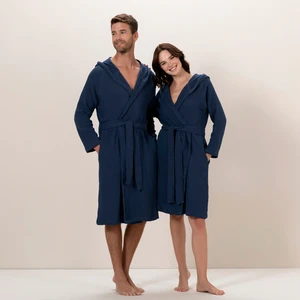 Armin Unisex Bornoz Marin Mavi