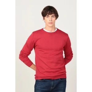 Slim Fit Dar Kesim Bisiklet Yaka Erkek Kazak