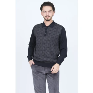 Ateş Triko Erkek Polo Yaka Yün Kazak 6092523 Lacivert
