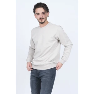 Erkek Bisiklet Yaka Sweatshirt 62422106 Taş