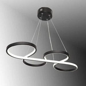 TT Aydınlatma TT025-SY Yılan Modeli Mat Siyah LED Avize