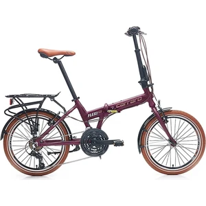 Flexı 121 20 Jant 21 Vites 35 cm V-Fren Katlanır Bisiklet - Mat Viola Bakır