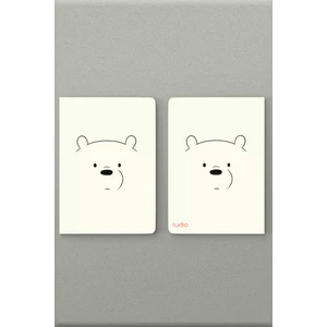 Beyaz Kafadar Ayı A5 Çizgisiz Defter (50 Sayfa)