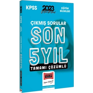 Yargı Yayınevi 2023 KPSS Eğitim Bilimleri Son 5 Yıl Tamamı Çözümlü Çıkmış Sorular