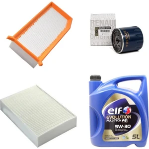 Dacia Duster 110 Beygir 3plus Filtre Bakım Seti 1.5 Dci E.l.f Yağlı 2014>2016 KİT2231C