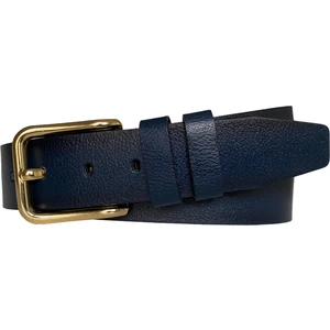 Goderi   Deri, Gold Tokalı Lacivert Kadın Kot Kemeri 4 cm