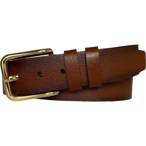 Goderi   Deri, Gold Tokalı Kızıl Taba Kadın Kot Kemeri 4 cm