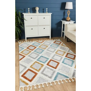 Quincey Bukleli Yumuşak Peluş Post Shaggy Krem Çocuk Odası Oturma Odası Salon Mutfak Halısı