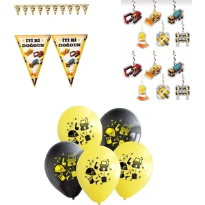 Çıtı Pıtı Store Iş Makinaları Inşaat Temalı 3lü Parti Seti