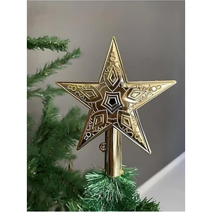 Çıtı Pıtı Store Yılbaşı 15 cm Yıldız Tepelik Gold