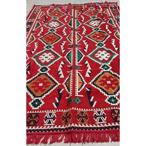 Şark Köşesi Anadolu Desenli Antep Kilim Kırmızı 200 x 300 cm