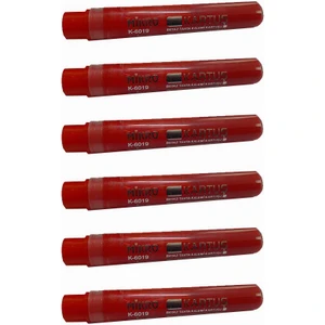 Kırmızı Tahta Kalemi Kartuşu 6 Adet Beyaz Tahta Kalemi Mürekkep Kartuşu Kırmızı