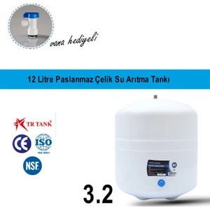 Yaman Group Su Arıtma Cihazı Metal Genleşme Su Tankı 12 Lt Tnk 3.2 Vana Hediyeli