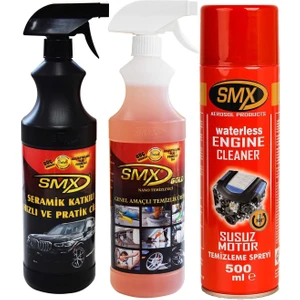 Susuz Motor Temizleme ve Koruma Spreyi / Seramik Cila / Hızlı Cila / Pratik Cila / Nano Genel Amaçlı Temizleyici / Araç Bakım Seti-6