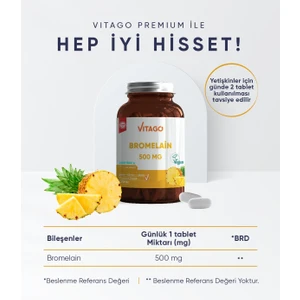 Premium Bromelain 60 Tablet 500 mg