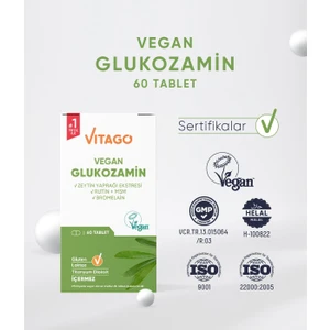 Premium Vegan Glukozamin, Bromelain, Rutin İçeren 60 Tablet