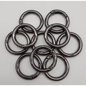 Angel Çanta Aksesuar 10LU 2 cm Füme Renk Yaylı Halka Örgü Çanta Için