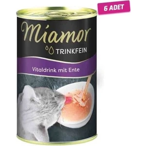 6 Adet - Miamor Vital Drink Ördekli Kedi Çorbası 135 ml