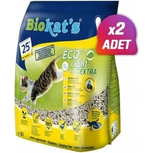 2 Adet -  Eco Light Extra Pelet Aktif Karbonlu Kedi Kumu 5 Lt