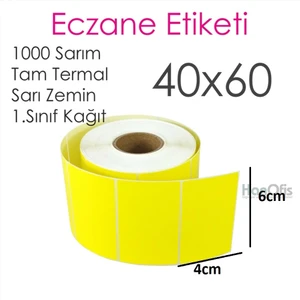 Ilaç Tarif Etiketi 40X60 cm 1000'LI