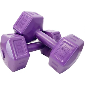 5 kg Dambıl Seti 5 kg x 2 Adet Toplam 10 kg Ağırlık Seti Mor