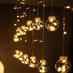 Işıklı Yılbaşı Top LED LED Işık Saçak LED Top Dekoratif Yılbaşı LED 2.5 Metre 138 LED 8 Fonksiyonlu 8 Modlu LED Işık Günışığı Perde LED