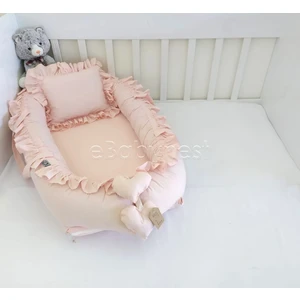 Düz Renk Serisi Pudra Fırfırlı Babynest