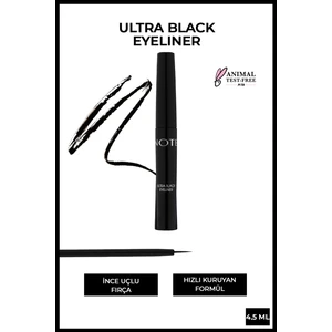 Ultra Black Eyeliner Kıl Fırça Uçlu
