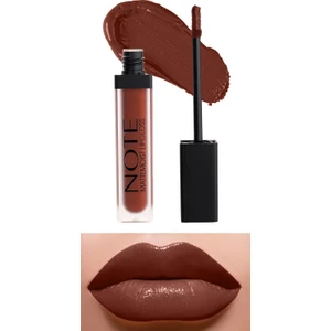 Mattemoist Lipgloss Yarı Mat Saten Bitişli Likit Ruj 416 Clover Brown - Kahverengi