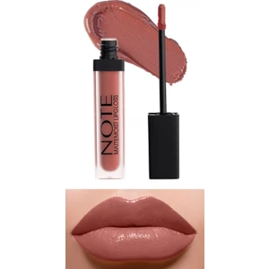 Mattemoist Lipgloss Yarı Mat Saten Bitişli Likit Ruj 413 Coral Touch - Kahverengi